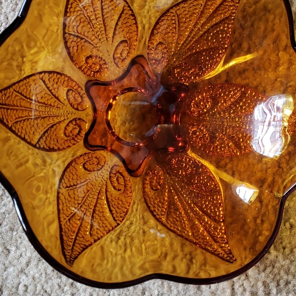 1960s Warm Amber Glow Vntg. Bowl "Renaissance Gold" by Anchor Hocking - Picture 1 of 4